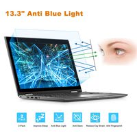 2 Pack 13.3" Laptop Screen Protector -Blue Light Filter, Eye Protection Blue Light Blocking Anti Glare Screen Protector for All 13.3" 16:9 Laptop (!!! Diagonal Length 13.3", Not Include The Bezel)