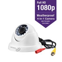 Loocam 1080p FHD Outdoor Indoor 1920TVL Hybrid 4-in-1 Security Camera, Surveillance CCTV Dome Metal and Plastic Camera with 100ft Night Vision for HD-TVI, AHD, CVI, and CVBS/960H Analog DVR