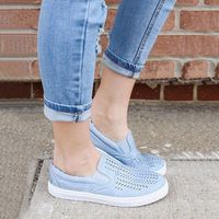 Hemlock Women Flat Shoes Leisure Boat Shoes Working Shoes Summer Beach Sandals Round Toe Shoes (US:6, Blue)