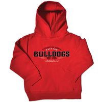 NCAA Georgia Bulldogs Toddler Pullover Hood, 4 Toddler, Red