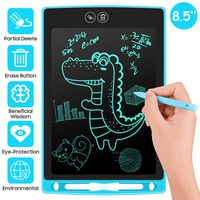 Jollsung LCD Writing Tablet, Partial Deletion Electronic Writing & Drawing Board Doodle Board, Handwriting Paper Drawing Tablet Gift for Kids and Adults at Home,School and Office (8.5 Inch, Blue)