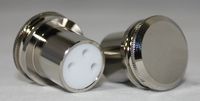 XLR female Noise Reducing Caps - PTFE (Teflon) Insulation - Nickel Plated - Pack of 2