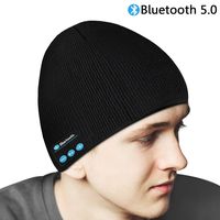 Bluetooth Beanie Hat,Wireless Bluetooth 5.0 Unisex Winter Music Hat Warm Knit Cap with Headphone Headset Stereo Speaker Mic Hands Free for Outdoor Sports,Unique Birthday for Men Women