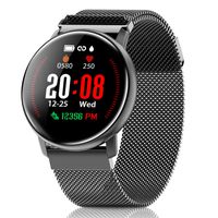 CanMixs Fitness Tracker Sports Watches with Blood Pressure Heart Rate Monitor Waterproof Smart Watch for Android Phones iPhone Compatible Stopwatch Wrist Strap Smartwatch for Men Women Kids (Black)