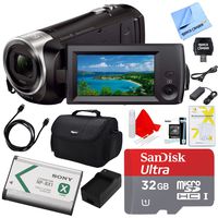 Sony HDRCX405 HDR-CX405 CX405 Video Recording Handycam Camcorder Bundle with Deluxe Bag, 32GB MicroSDHC Memory Card, AC/DC Charger, HDMI Cable, Battery Pack, and More