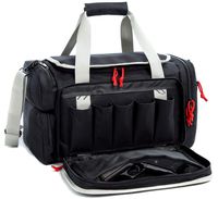 SUNLAND Pistol Range Bag Tactical Shooting Gun Range Bag with Penty of Room for Handguns Lightweight Durable(Black)