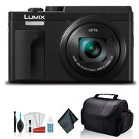 Panasonic Lumix DCZS80 Digital Camera (Black) - Bundle Kit with LCD Screen Protectors and More