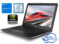 HP Zbook 15 G3 Laptop, 15.6" FHD Display, Intel Core i7-6820HQ Upto 3.6GHz, 16GB RAM, 2TB NVMe SSD, NVIDIA Quadro M2000M, HDMI, VGA, Thunderbolt, Card Reader, Wi-Fi, Bluetooth, Windows 10 Pro