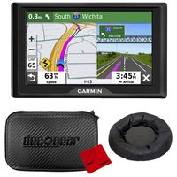 Garmin Drive 52 5" GPS Navigator with Traffic Alerts with Case and Dash Mount Bundle