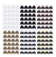 Penta Angel 12 Sheets 6 Colors Photo Corner Stickers Holder Protectors Self Adhesive Photo Mounting Corner Stickers Picture Corners for DIY Scrapbooking Photo Album Personal Journal Diary, 288 Count