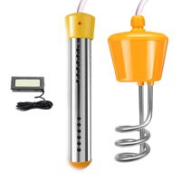 CalPalmy Yellow Immersion Water Heater | One Submersible + One Floating Heater Boiler Heats 5 Gallons of Water in Minutes | Great for Small Bath Tub, Inflatable Swimming Pool - U.S Version