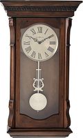 Howard Miller Agatha Wall Clock 625-578 - Acadia Finish with Quartz, Triple-Chime Movement