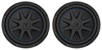 (2) Kicker 44CVX102 Comp VX CVX 10" 2400w Car Subwoofers Subs CVX10-2 44CVX10-2