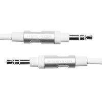 Monster Aux Cord - 8ft 3.5mm - Auxiliary Male to Male Cable Jack for Car or Home Stereo, MP3 Player, iPod, iPad, iPhone, Sony Beats Headphones, and Speaker (White)