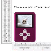 Lecmal Portable MP3/MP4 Player with 32GB Micro SD Card, Economic Multifunctional Music Player with Mini USB Port, MP3 Voice Recorder, Media Player Gift for Kids-32G-Pink