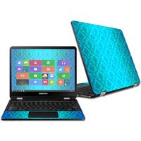 MightySkins Skin Compatible with Samsung Chromebook Pro 12.3" - Blue Vintage | Protective, Durable, and Unique Vinyl Decal wrap Cover | Easy to Apply, Remove, and Change Styles | Made in The USA