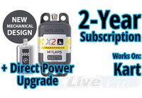 MyLaps X2 Transponder, Direct Power, for Karting, includes 2-Year Subscription