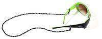 Croakies Cotton Suiters Eyewear Retainer, Black, 14 Inch x 1/2 Inch