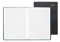 Day-Timer 12961A Leatherlike Journal, 5-1/2 x 7-3/4, Black