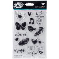 DaySpring Illustrated Faith - Clear Stamps - Feathers - BB1472