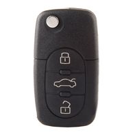 ECCPP Replacement fit for Uncut Keyless Entry Remote Control Car Key Fob Shell Case A4 Quattro/ A6 Quattro/ A8 Quattro/Allroad Quattro/TT Quattro MYT8Z0837231 (Pack of 1)