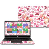 Mightyskins Skin Compatible with Hp Pavilion X360 14" (2017) - Pink Petals | Protective, Durable, and Unique Vinyl Decal Wrap Cover | Easy to Apply, Remove, and Change Styles | Made in The USA