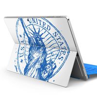 igsticker Ultra Thin Premium Protective Back Stickers Skins Universal Tablet Decal Cover for Microsoft Surface Pro 4/ Pro 2017/ Pro 6(2018) 009742 Foreign Countries　English　Green