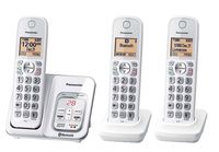 Panasonic KX-TG833SK1 Link2Cell Bluetooth Cordless Phone W/Voice Assist 3 Handsets (Renewed)