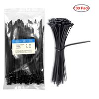 Cable Zip Ties Nylon Self Locking Wire Ties 6 inch 100 Pieces Black...