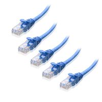 Cable Matters 5-Pack Snagless Cat6 Ethernet Cable (Cat6 Cable/Cat 6 Cable) in Blue 7 Feet (Renewed)