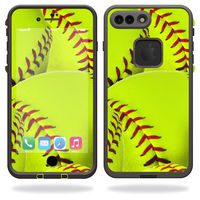 MightySkins Skin Compatible With Lifeproof iPhone 7 Plus - Softball Collection | Protective, Durable, and Unique Vinyl Decal wrap cover | Easy To Apply, Remove, and Change Styles | Made in the USA
