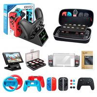 Accessories Kit Bundle for Nintendo Switch, OIVO 12 in 1 Accessories Bundle Kit for Nintendo Switch Console