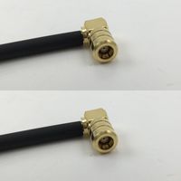 6 inch RGU178 SMB FEMALE ANGLE to SMB FEMALE ANGLE Pigtail Jumper RF coaxial cable 50ohm High Quality Quick USA Shipping