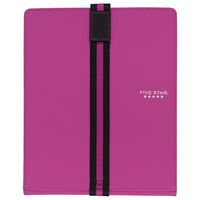 Five Star Tablet Stand / Holder + Notebook Case, Berry (73326)