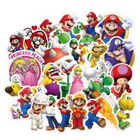 100pcs Super Mario Cartoon Stickers for Laptop Stickers Motorcycle Bicycle Skateboard Luggage Decal Graffiti Patches Waterproof Stickers for [No-Duplicate Sticker Pack]