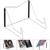 Book Stands, Adjustable Reading Stand, Music Book Easel Display Holder, Small Book Rest for Kitchen Countertops (Black, 1 Piece)