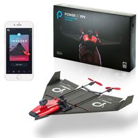 PowerUp X Fpv Smartphone Remote Controlled Paper Airplane Dual Motor Conversion Kit with A Live Streaming Camera | Electric Motor for DIY Paper Plane | Ios & Android | Valentines Day Best Gift for Him