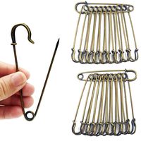LOUHUA 20 Pieces Bronze Tone Extra Large Heavy Duty Pins for Blankets Skirts Kilts Knitted Fabric Crafts