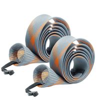 SF Fishing Spinning Rod Socks Braided Mesh Rod Sleeve Cover Protector Pole Gloves(Gray/Orange/2PCS)