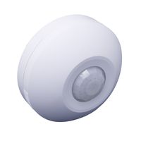 Leviton ODC0S-I2W Ceiling Mount Self-Contained Occupancy Sensor, 1000W INC 500VA FL, 220VAC 50Hz, PIR, 360 Degree, 530 sq. ft. Coverage, White