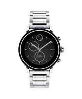 Movado Connect 2.0 Unisex Powered with Wear OS by Google Stainless Steel and Stainless Steel Smartwatch, Color: Silver (Model: 3660035)