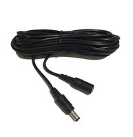 12v DC Power Supply Adapter Extension Cable 20 Feet, Barrel Plug 2.1x 5.5mm Male to Female Extension Cord for 12 Volt CCTV Outdoor Security Monitor IP Camera,LED and DVR 6M-Black