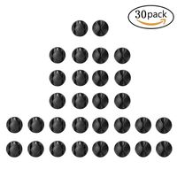 ANMIXIN 30 Cable Organizer Desk or Wall Cable Clips Adhesive Cable Clips Wire Management System Self Adhesive for Your Wires,Wall Desk Desktop Cable Wire Clip (black) (30)