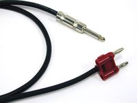 Conquest Sound CS118B 3-Feet Neutrik 1/4-Inch to Double Banana 18 Gauge Speaker Cable