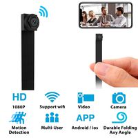 Mini WiFi Hidden Camera - Small Spy Cameras Wireless - Tiny Nanny Cam HD 1080P - Covert Home Monitoring - Security Surveillance Cams with Cell Phone App