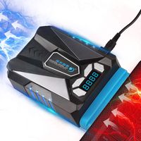 Linkstyle Laptop Fan Cooler, Laptop Cooling Fan with Rotational Speed & Temperature Display, Rapid Cooling, USB Powered, Adjustable Fan Speed, Compatible with Cooling Pads