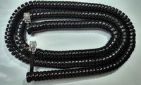 10 Pack of Black 25 Ft Handset Cords for Avaya Phone Partner 6 6D 18 18D 34D Series 1 2 ii Euro MLS 6 12 12D Merlin BIS HFAI MLX 5 5D 10 10D 10DP 16DP 28D Lucent Curly Coil Glossy Lot by DIY-BizPhones