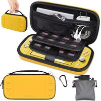 Gamehome Carrying Case Compatible with Nintendo Switch Lite, Portable Travel Protective Hard Shell Storage Pouch with 16 Game Cartridges for Nintendo Switch Lite Console & Accessories