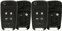 KeylessOption Just the Case Keyless Entry Remote Control Car Key Fob Shell Replacement For OHT01060512 (Pack of 2)