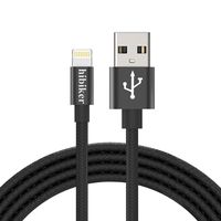 iPhone Charger Cable,Hibiker Lightning Cable 4Pack（3/6/6/10FT）Long Nylon Braided USB iPhone Data Cable Fast Charging Cord Compatible iPhone XS/MAX/XR/X/8/7/6/iPad/iPod (Black)